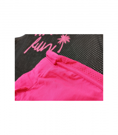 Set 2 piese sport fete, OVS, Bumbac organic/poliester, Roz & Negru, 170 CM, 14+ ani [3]