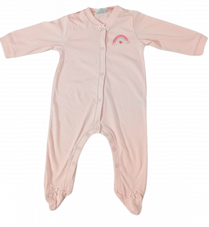 Set 2 salopete bebelusi, OVS, Butterfly, Bumbac organic, 3-6 luni [1]