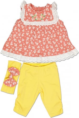 Imbracaminte copii - Compleu fete din 3 piese, Deco Sport, Super fruit, Bumbac,
