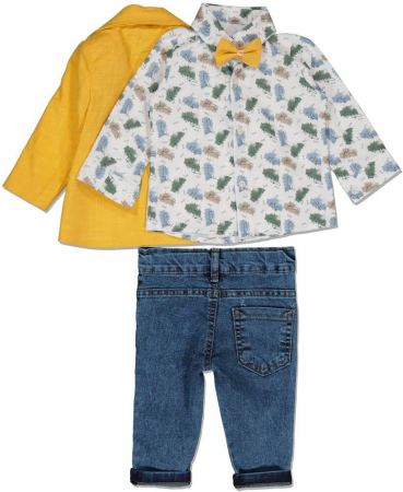 Costum copii din 4 piese, Concept Kids, Boys will be boys, bumbac si poliester, [1]