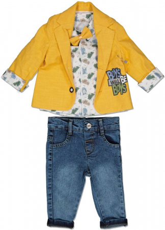 Imbracaminte copii - Costum copii din 4 piese, Concept Kids, Boys will be boys, bumbac si poliester,