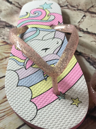 Slapi fete, The Children's PLACE, unicorn, 33 EU, 20.6 cm [7]