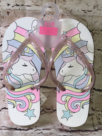 Slapi fete, The Children's PLACE, unicorn, 33 EU, 20.6 cm [1]