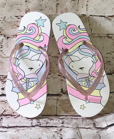 Slapi fete, The Children's PLACE, unicorn, 33 EU, 20.6 cm [3]