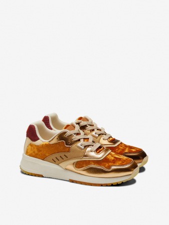 Pantofi sport femei,Scotch & Soda, Vivi 23739505 S468  din piele naturala si catifea maro [1]