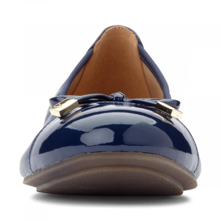 Balerini dama din piele naturala  Spark Minna Navy [4]