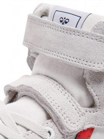 Pantofi sport copii profil inalt din piele si piele intoarsa, Hummel, Slimmer Stadil Leather High Jr, [3]
