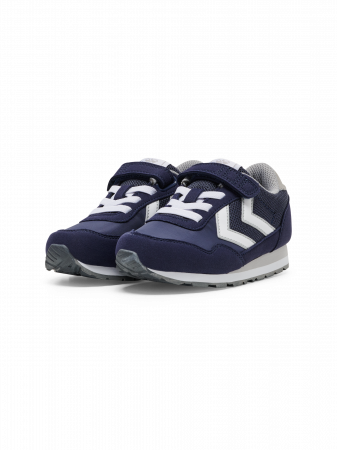 Pantofi sport copii, Hummel, Reflex JR Black Iris, sireturi elastice si velcro, [1]