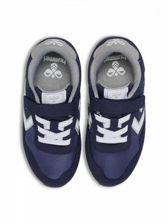 Pantofi sport copii, Hummel, Reflex JR Black Iris, sireturi elastice si velcro, [5]