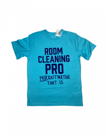 Tricouri copii - Tricou copii, The Children's PLACE, Room cleaning pro, Bumbac, albastru marin, 152 cm, 12 ani