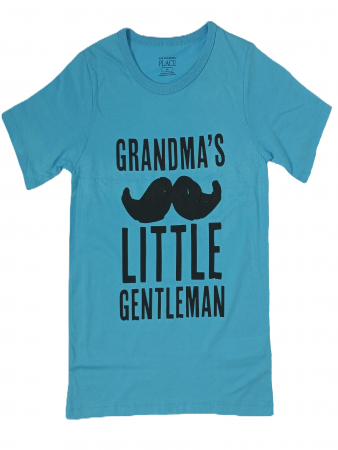 Tricouri copii - Tricou baieti, The Children's PLACE, Grandma's little gentleman, bumbac, 5 ani