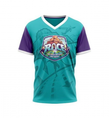 Tricouri copii - Tricou sport baieti, VBS, The incredible race, poliester,
