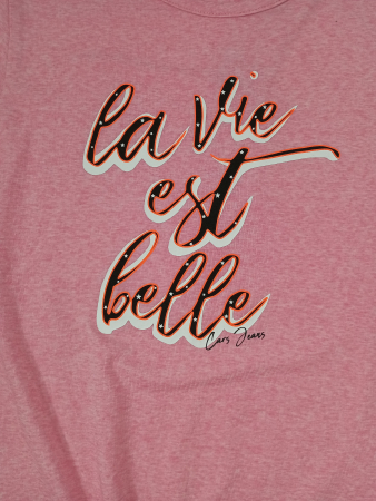 Tricou fete, Cars Jeans, La vie est belle, bumbac, [2]