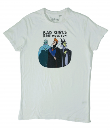 Imbracaminte copii - Tricou fete, Disney, Bad girls, Bumbac pur, 16 ani, XS