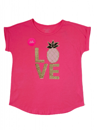Tricou fete, The Children's PLACE, LOVE , Bumbac si poliester, [3]