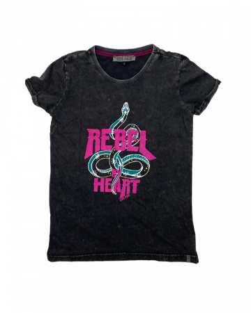 Imbracaminte copii - Tricou gri inchis - Rebel by heart