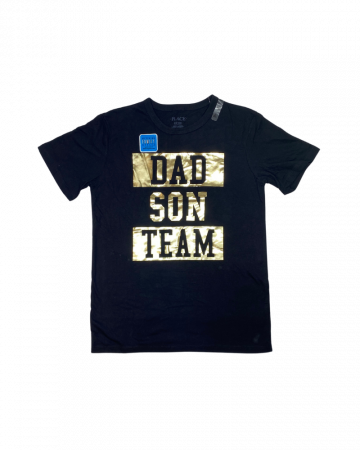 Tricouri copii - Tricou baieti, The Children's PLACE, Dad and son team, bumbac, 12 ani