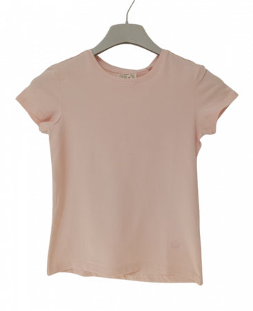 Tricouri copii - Tricou pentru fete, OVS, Bumbac organic, Roz, 128 CM, 7-8 ani