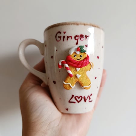 Căni artizanale, decorate cu bucurie ❤️ - Cana - Ginger