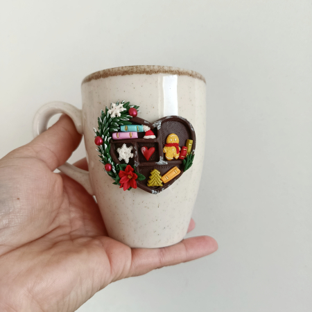 Căni artizanale, decorate cu bucurie ❤️ - Cana - Mini Biblioteca