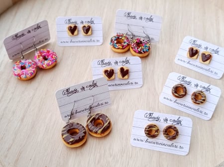 Cercei lut polimeric - Cercei Donuts