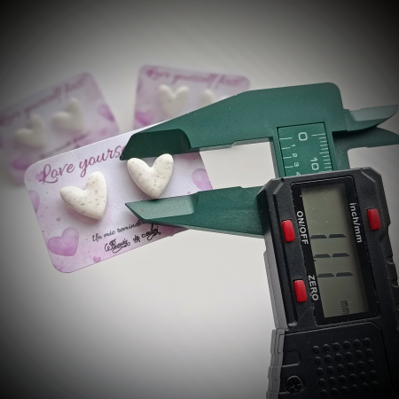 Cercei - Inimi albe sclipicioase [1]