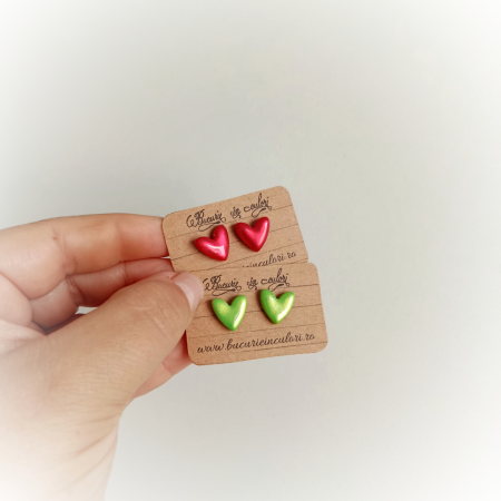 Cercei - inimi sidefate [4]