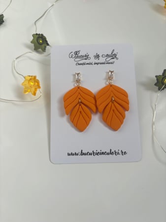 Cercei lut polimeric - Cercei Leaf Combo