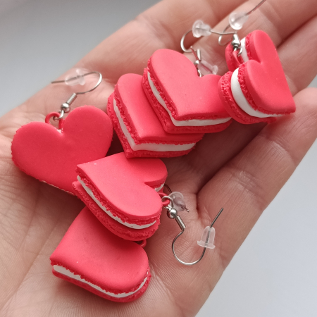 Cercei Macarons- inima [3]