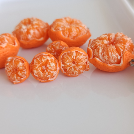 Yum-Yums - Cercei mandarine ( cu tortiță)