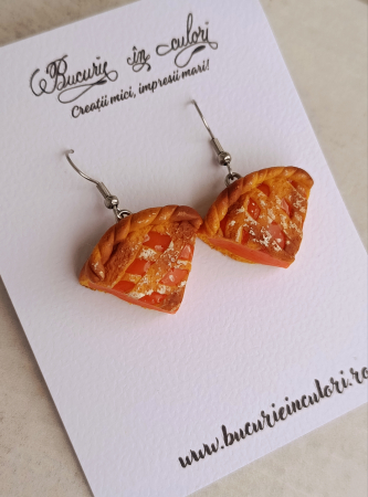 Cercei "Tarta cu dovleac" [1]