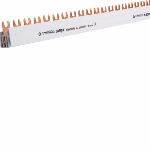 Busbar 2P furca 57M 16mmp 80A, HAGER, KDN280B [1]