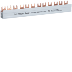 Busbar 3P furca 12M 16mmp 80A, HAGER, KDN380A [1]