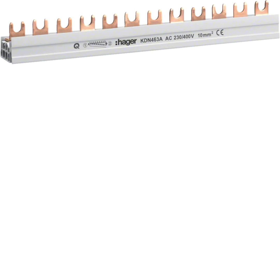 Busbar 4P furca 12M 10mmp 63A [1]