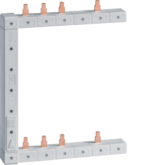 Busbar L1N,L2N,L3N, 2 randuri 125mm, Stanga, HAGER, KCF563L [1]