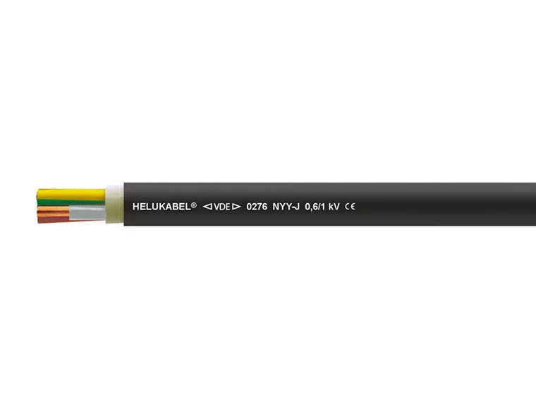 Cablu Electric Helukabel NYY-J 3x4 mm² – Putere și Distribuție, 600/1000 V, Rezistent la Flacără [1]
