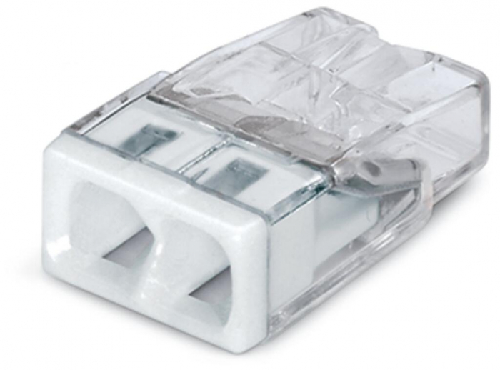 Conector WAGO 2273-202 cu 2 intrări pentru conductori solizi​ [1]