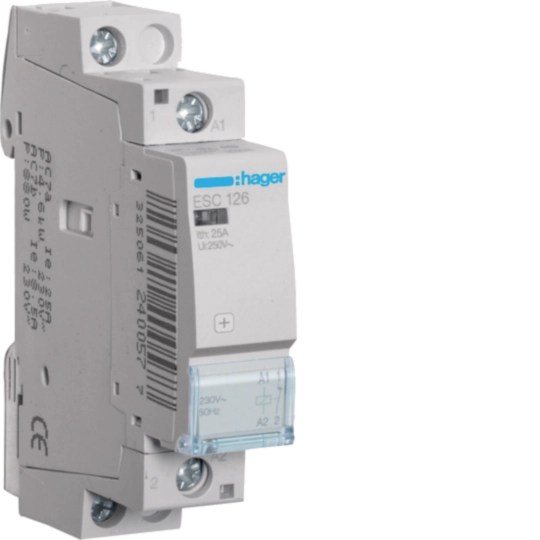 Contactor, 25A, 1NI, 230V, ESC126, Hager [1]
