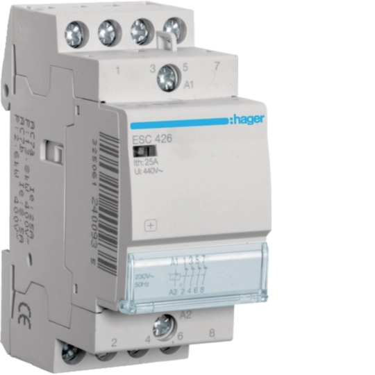 Contactor, 25A, 4NI, 230V, ESC426, Hager [1]