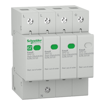 Descarcator 3P+N 20 kA Easy9 Schneider, EZ9L33720 [1]