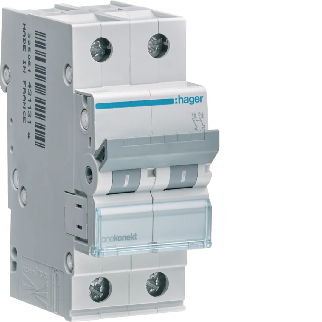 Disjunctor 2P 6kA C-6A 2M, MCN206 [1]