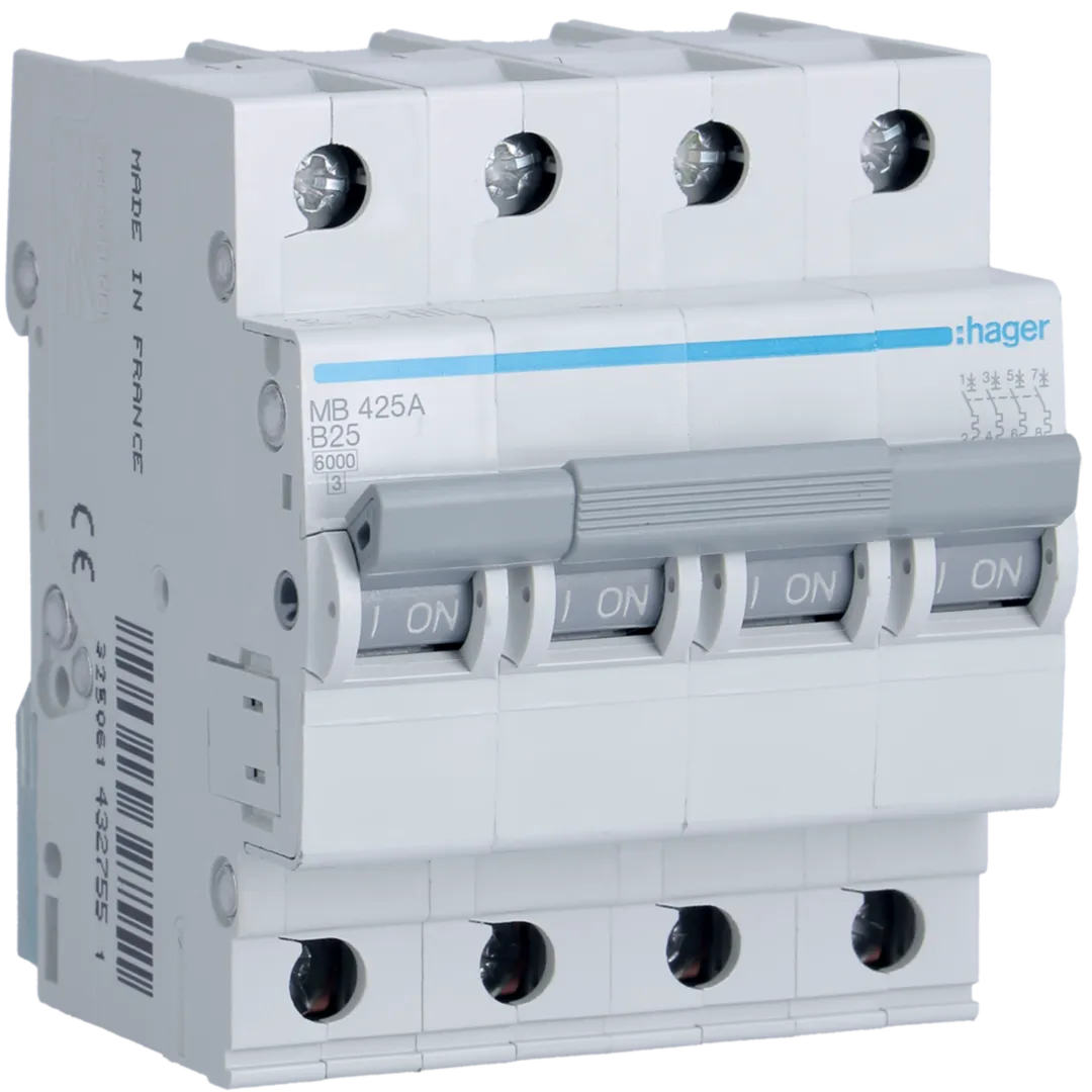 Disjunctor 4P, 25A, 6kA, B, 4M, MB425A [1]