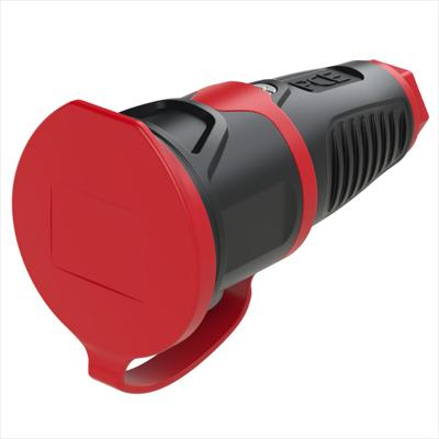 Priză Industrială PCE APCE-2511-S, 3 Poli, 16A, IP54 – Carcasă din Cauciuc cu Capac [1]