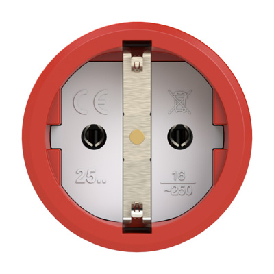 Priză Industrială PCE APCE-2510-RS, 3 Poli, 16A, IP20 – Carcasă din Cauciuc, Montaj Rapid [1]