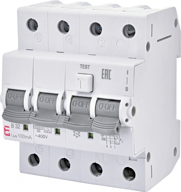 Siguranta automata RCBO KZS-4M 3p+N A B32/0.03 [1]