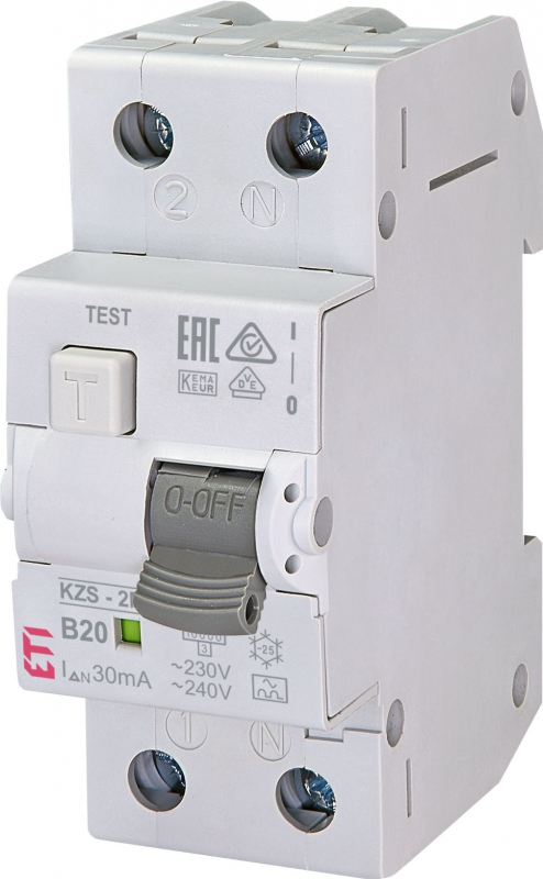 Siguranta diferentiala RCBO KZS-2M A B20/0.03 [1]