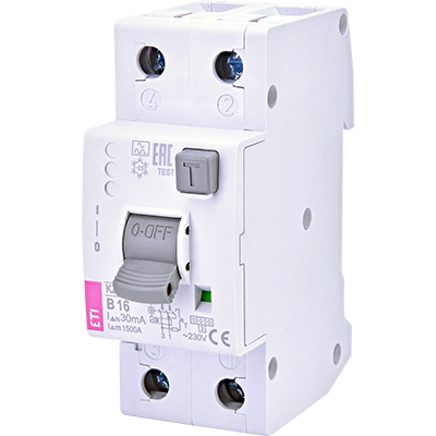 Siguranta diferentiala RCBO KZS-2M2p A B16/0.03 [1]