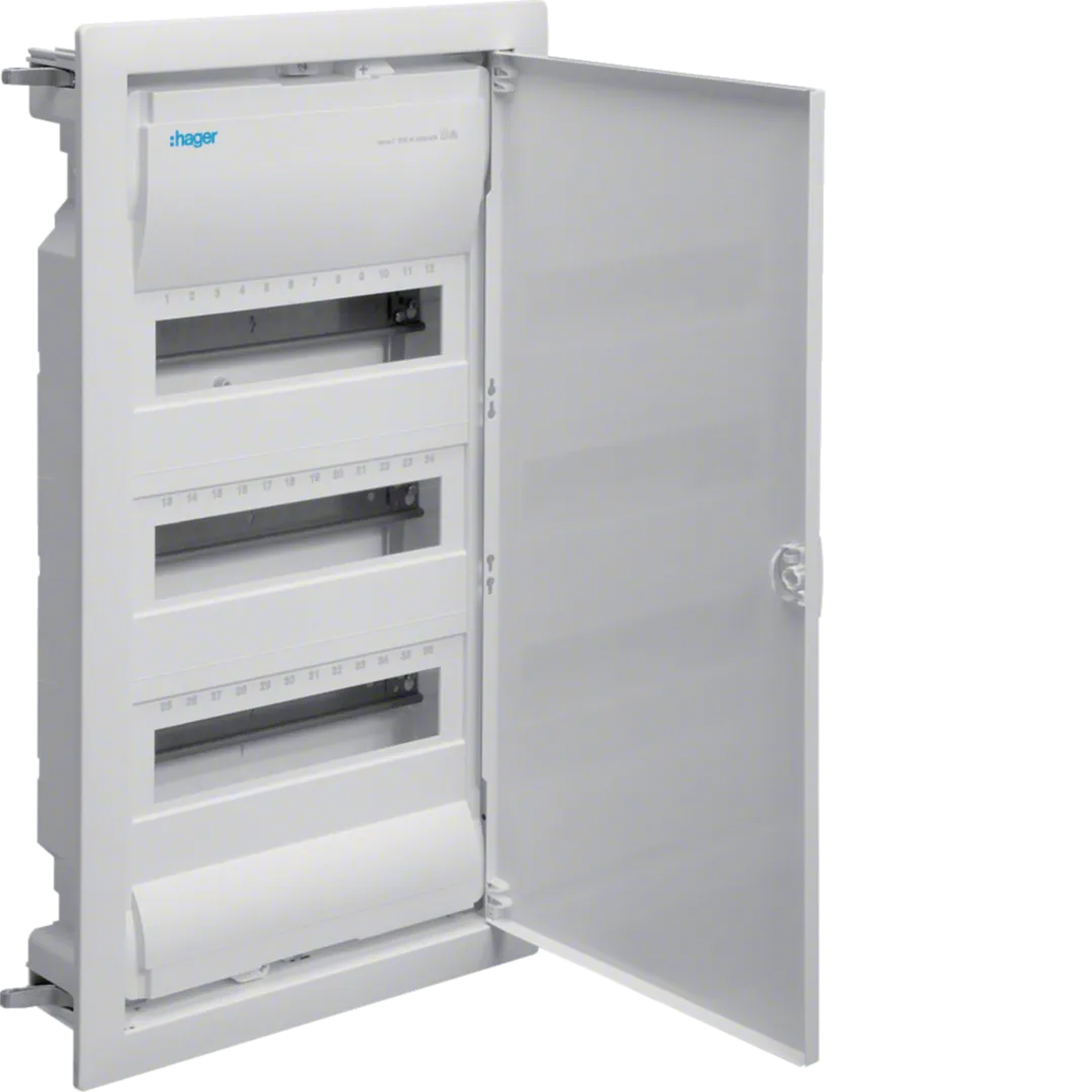 Tablou Volta 36 module, pentru gips carton, usa opaca, Hager VH36NE [1]