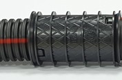 Tub gofrat subteran HDPE D40 mm – roșu-negru, rezistent UV, cu pereți dubli [2]