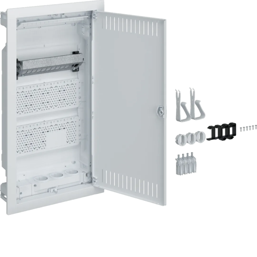 Volta multimedia VH36NW, 3 prize schuko, accesorii montaj, gips carton, Hager [1]